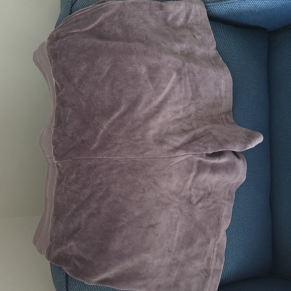 Pact Velour Gray Lounge Shorts - Picture 2 of 3